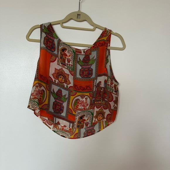 Calypso St. Barth Rare Tenaja Tank Top And Skirt Silk Set - Picture 9 of 12